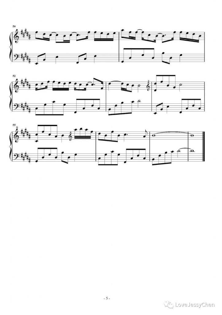 慢慢 钢琴谱 -Uu