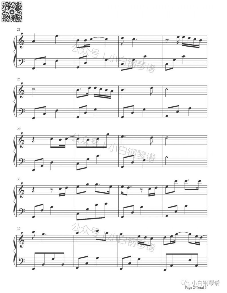 举镜子的女孩 钢琴谱-《我的姐姐》推广曲-张子枫