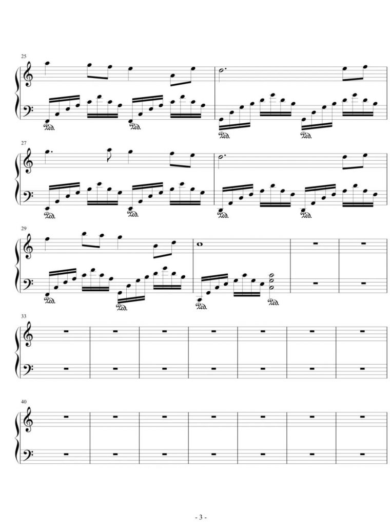 在水一方 钢琴谱