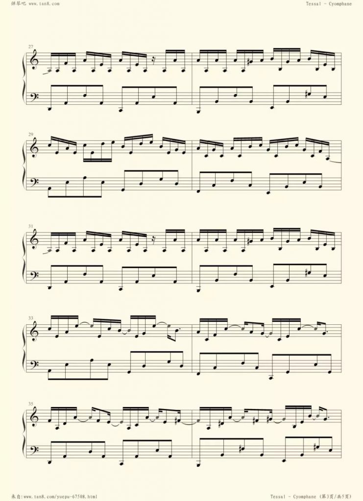 Tassel 钢琴谱