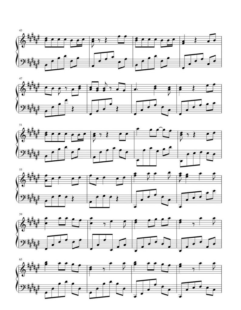 没那么简单 钢琴谱-黄小琥