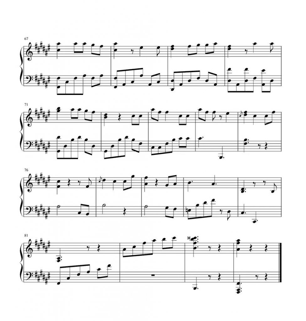 没那么简单 钢琴谱-黄小琥