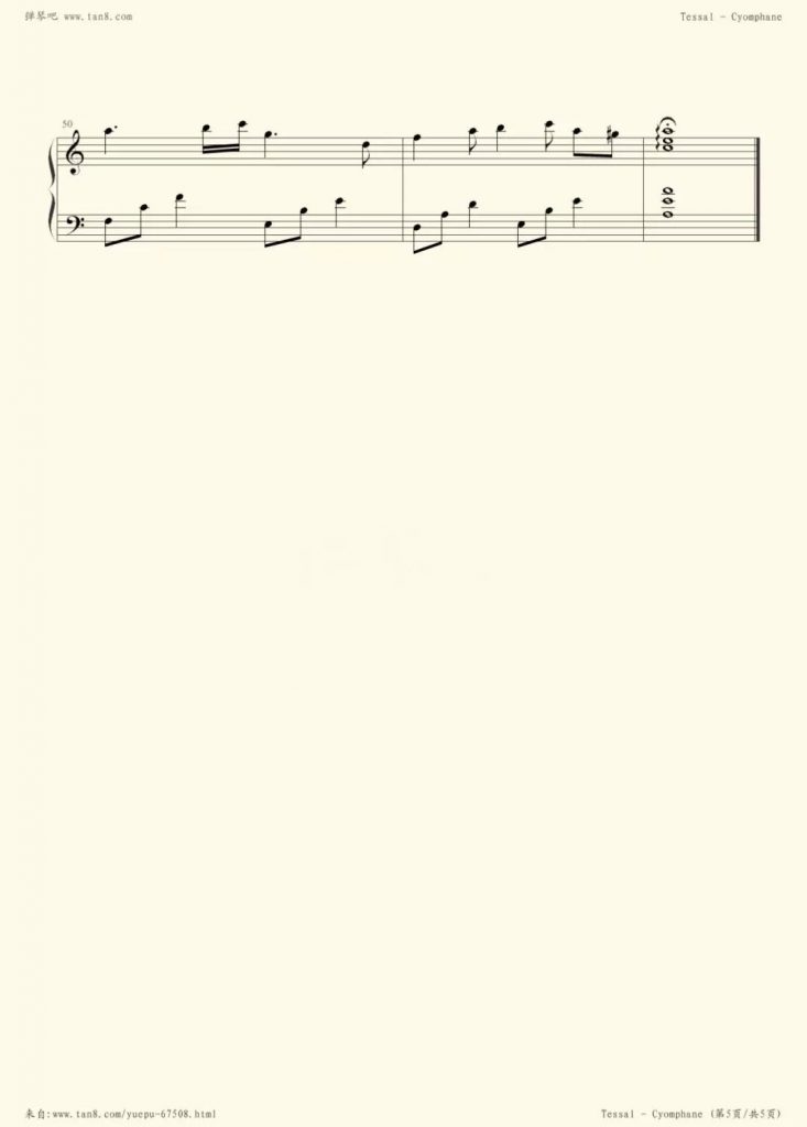 Tassel 钢琴谱