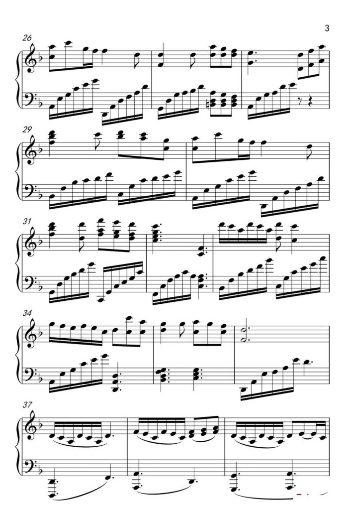 动物世界 钢琴谱- 薛之谦