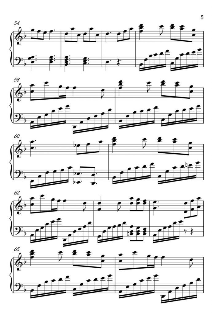 动物世界 钢琴谱- 薛之谦