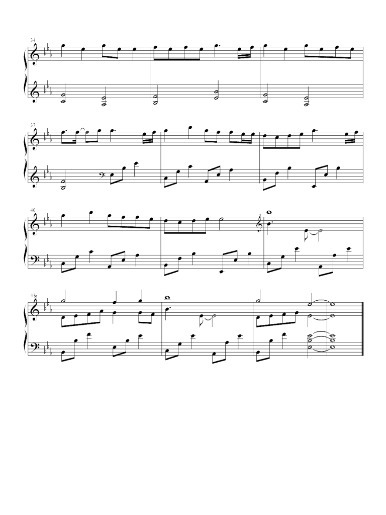 公主病 钢琴谱 - 徐木子