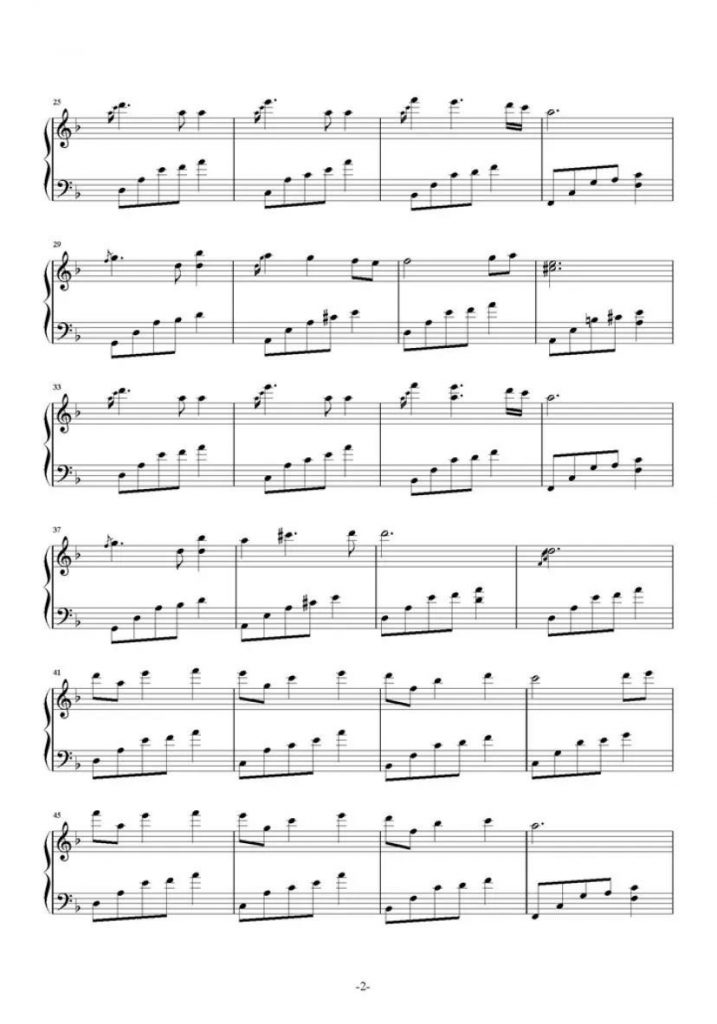 夜的钢琴曲二 钢琴谱 - 石进