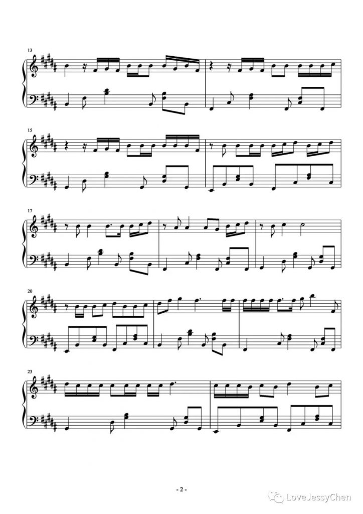 有你 钢琴谱 - 时代少年团