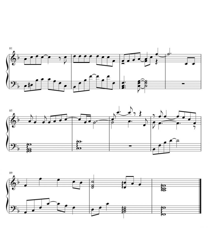 一次就好 钢琴谱-电影《夏洛特烦恼》 插曲